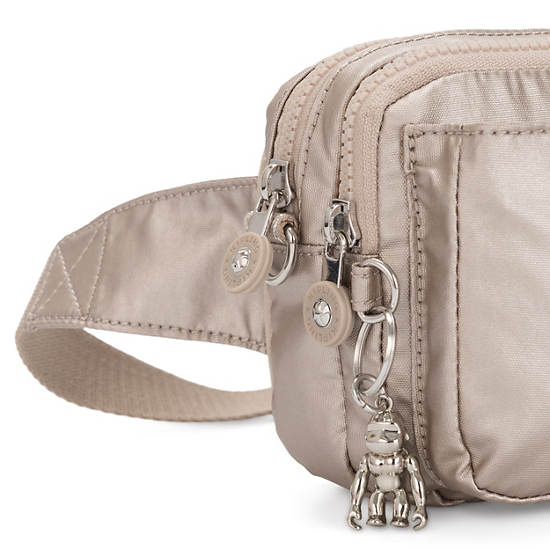 Bolsos Cruzados Kipling Abanu Multi Metallic Convertible Taupe | MX 1027AH